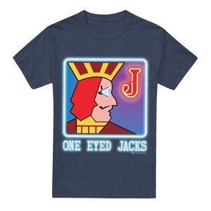 Twin Peaks Unisex Adult One Eyed Jacks T-Shirt / Navy